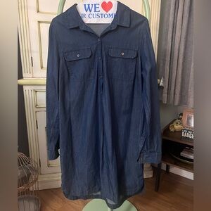 Old Navy Women's Chambray Blue Denim Dress
